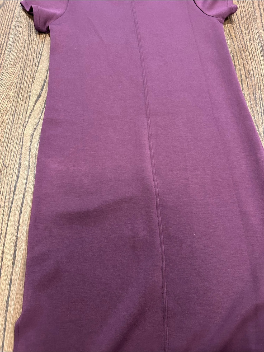 NWT Spanx AirEssentials Mulberry Maxi Dress XS Short Sleeve Soft Stretch - Picture 8 of 8